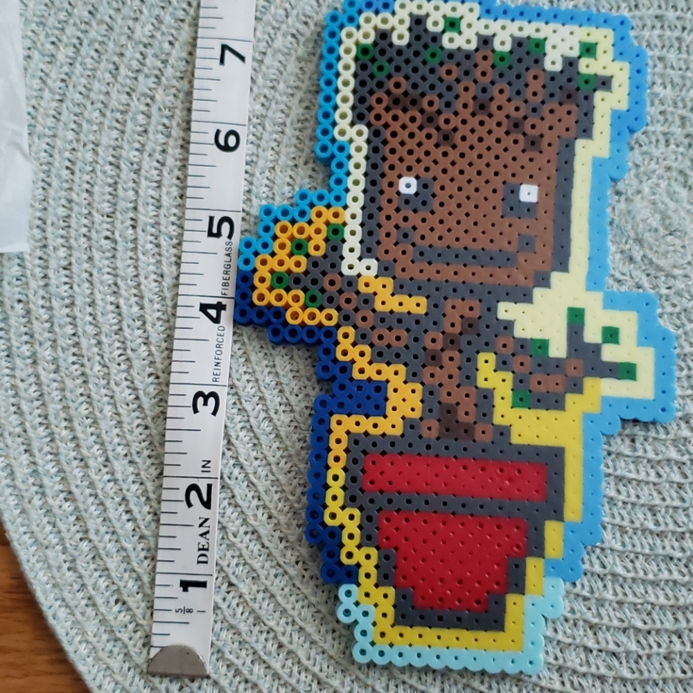 Perler bead baby groot